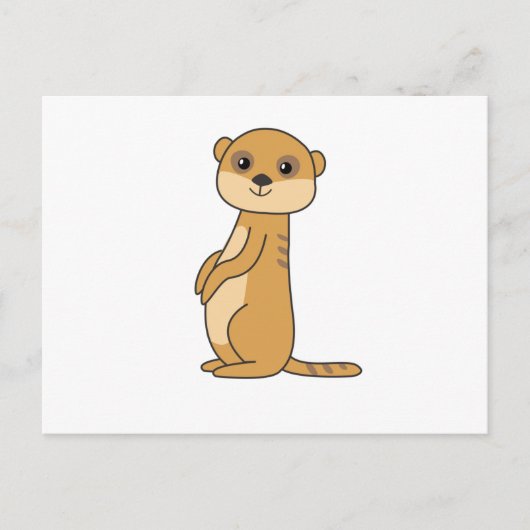 Meerkat Süßvieh für Kinder Postkarte (Vorderseite)