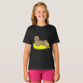 Meerkat Swimming Lifebuoy T-Shirt (Vorne ganz)