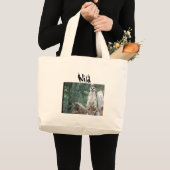 Meerkat Taschen-Tasche Jumbo Stoffbeutel (Vorderseite (Produkt))