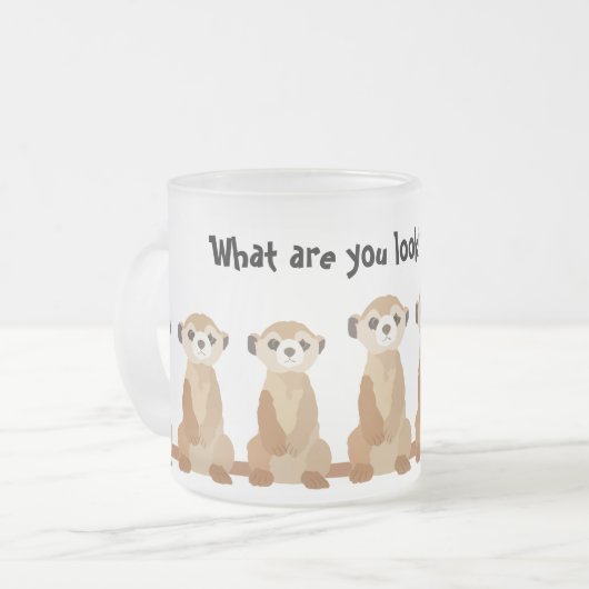 Meerkat Tasse (Vorderseite Links)