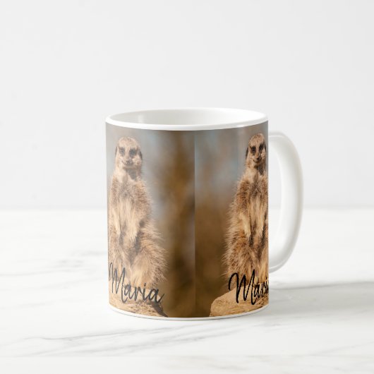 Meerkat-Tasse Kaffeetasse (VorderseiteRechts)