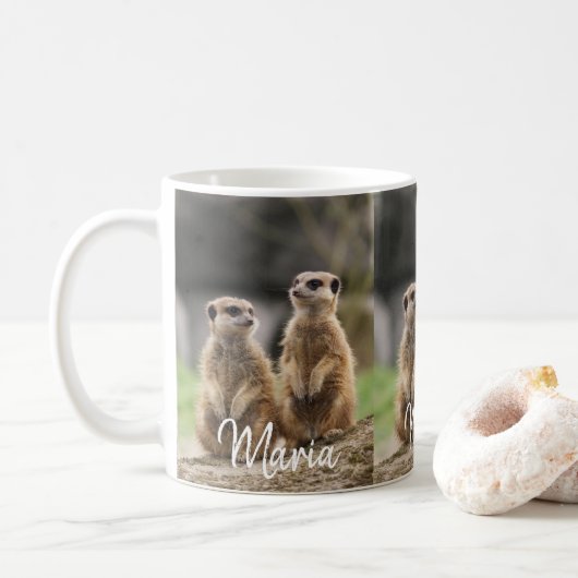 Meerkat-Tasse Kaffeetasse (Mit Donut)