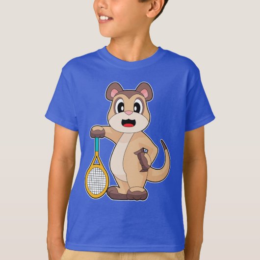 Meerkat Tennis Racis T-Shirt (Vorderseite)