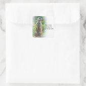 Meerkat "This book gehört" Aufkleber (Tasche)