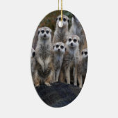 Meerkat Tiersafari Afrika niedliches Suricate Keramik Ornament (Rechts)