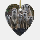 Meerkat Tiersafari Afrika niedliches Suricate Keramikornament (Rechts)