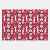 Meerkat Tortoise Kiwi Wrapping Paper Set 3 Geschenkpapier Set (Vorderseite 2)