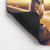 Meerkat Tragen eines mexikanischen Sombrero Mousepad (Ecke)