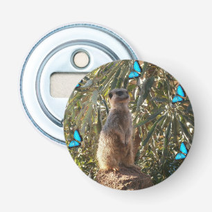 Meerkat und blaue Schmetterlinge, Flaschenöffner