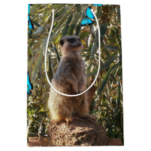 Meerkat und blaue Schmetterlinge, Mittlere Geschenktüte