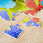 Meerkat und Blüten, Puzzle Jigsaw, (Seite)