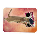 Meerkat und Boom Box Magnet (Horizontal)