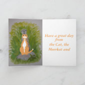 Meerkat und Mere Cat Birthday anpassen Karte (Innenseite)