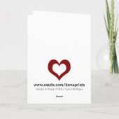 Meerkat Valentinsgruß-Karte Feiertagskarte (Rückseite)