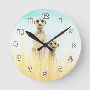 Meerkat Wanduhr
