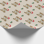 Meerkat Weihnachten Winter Tiere Urlaub Meerkats Geschenkpapier (Ecke)