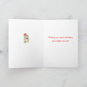 Meerkat Weihnachtskarte, kundenspezifisch Feiertagskarte (Innenseite)