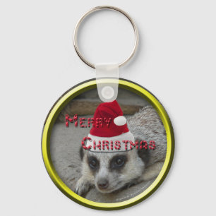 Meerkat WeihnachtsSchlüsselanhänger Schlüsselanhänger