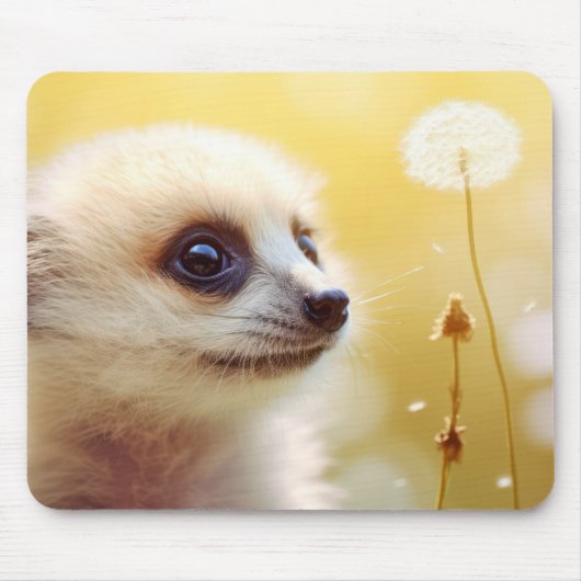Meerkat Wild Animal Tranquil Friedlich Mousepad (Vorne)