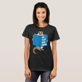 Meerkat with Book Books Reading Hobby T-Shirt (Vorne ganz)