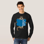 Meerkat with Book Books Reading Hobby T-Shirt (Vorne ganz)