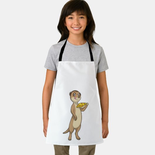 Meerkat with Pizza Schürze (Insitu)