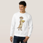 Meerkat with Pizza Sweatshirt (Vorne ganz)