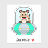 Meerkat with Submarine Aufkleber (Blatt)