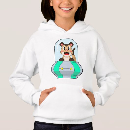 Meerkat with Submarine Hoodie (Vorderseite)