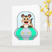 Meerkat with Submarine Karte (Gelbe Blume)