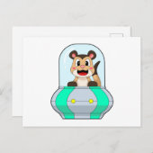 Meerkat with Submarine Postkarte (Vorne/Hinten)