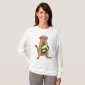 Meerkat with Volleyball T-Shirt (Vorne ganz)