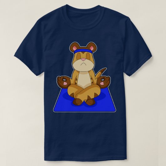 Meerkat Yoga Meditation T-Shirt (Design vorne)