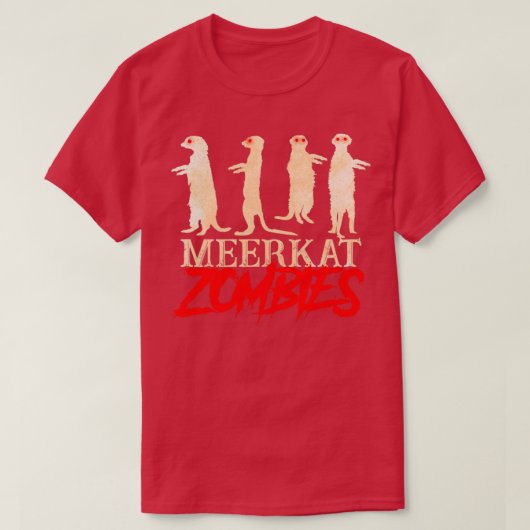 Meerkat Zombies T-Shirt (Design vorne)