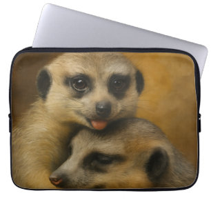 Meerkat-Zuneigung Laptopschutzhülle