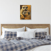 Meerkat-Zuneigung Leinwanddruck (Insitu (Schlafzimmer))