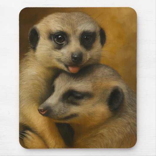Meerkat-Zuneigung Mousepad (Vorne)