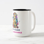 Meerkat Zweifarbige Tasse (VorderseiteRechts)