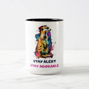 Meerkat Zweifarbige Tasse
