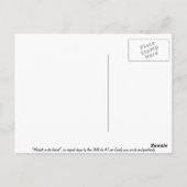 Meerkats auf dem Ausblick Postkarte (Rückseite)