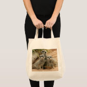 Meerkats auf der Bio Tasche des Ausblickes (Vorderseite (Produkt))