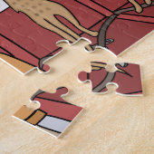 Meerkats auf einem Flugzeug-Puzzlen Puzzle (Seite)