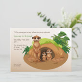 Meerkats Einladung (Stehend Vorderseite)