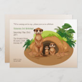 Meerkats Einladung (Vorne/Hinten)