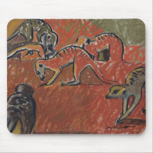 Meerkats Herumsuchen - Kunst mousepad