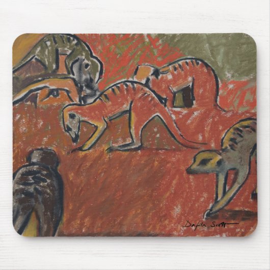 Meerkats Herumsuchen - Kunst mousepad (Vorne)