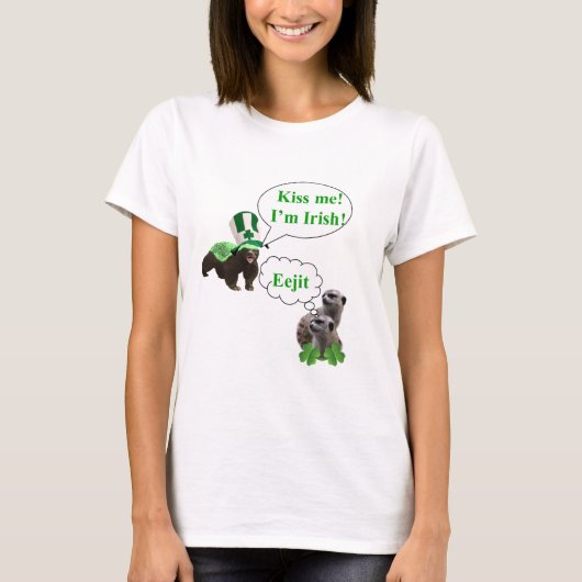 Meerkats Honigdachs-v T-Shirt (Vorderseite)