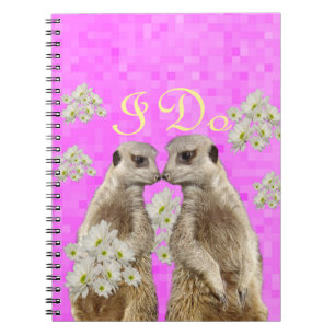 Meerkats I Do Wedding Day, Notebook Notizblock