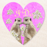 Meerkats I Do Wedding Day, Paper Party Untersetzer
