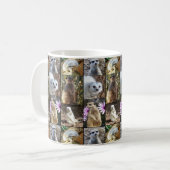 Meerkats in einer FotoCollage, Kaffeetasse (Vorderseite Links)